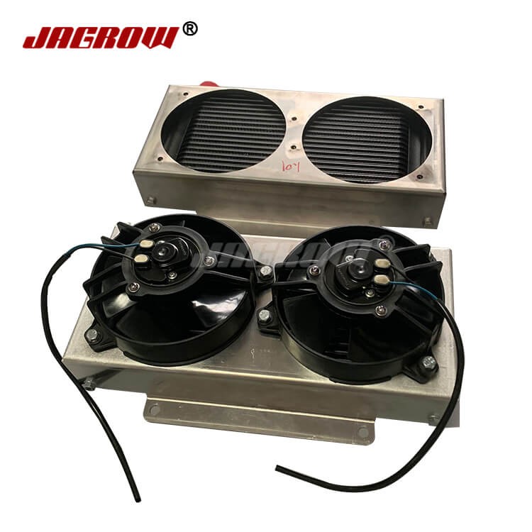 19 row oil cooler with fan