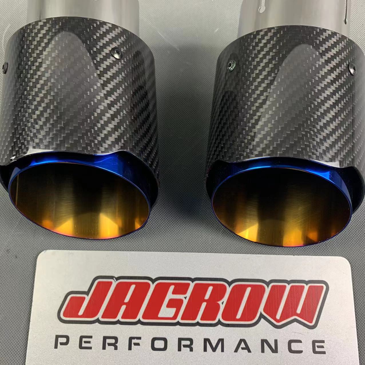 Carbon fiber blue inside exhaust tip