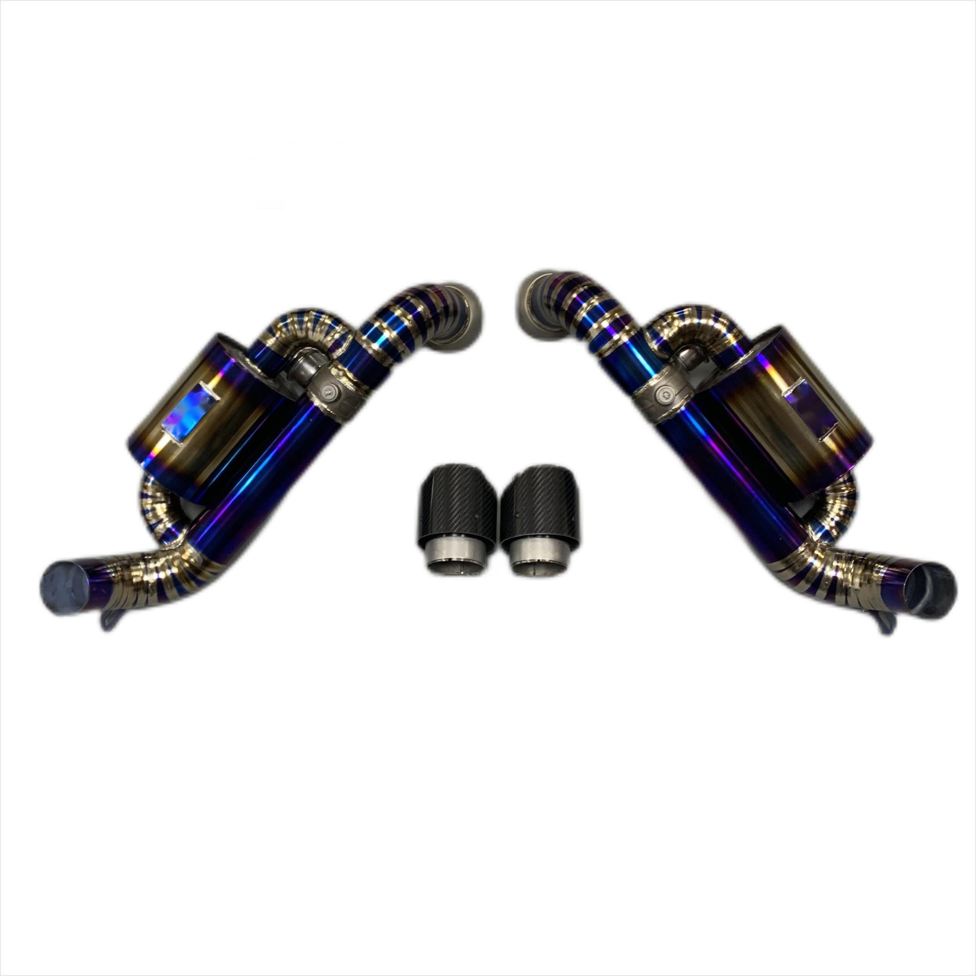 Porsche GT3 titanium alloy exhaust catback