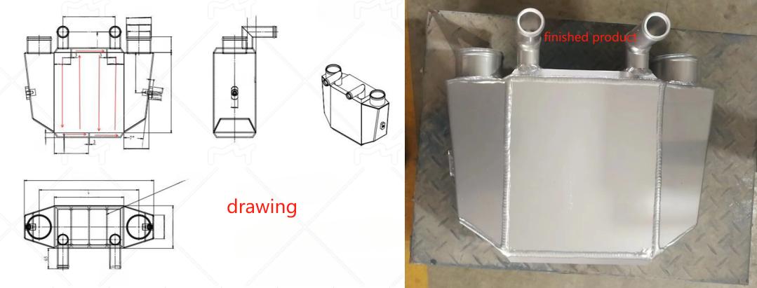 How to custom the water to air cooler?